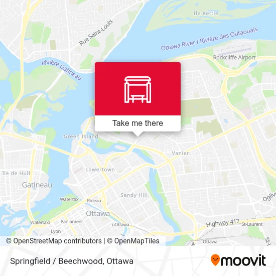 Springfield / Beechwood map