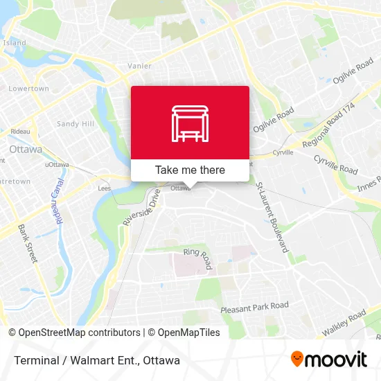 Terminal / Walmart Ent. map
