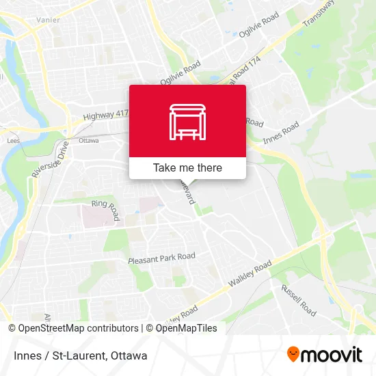 Innes / St-Laurent map