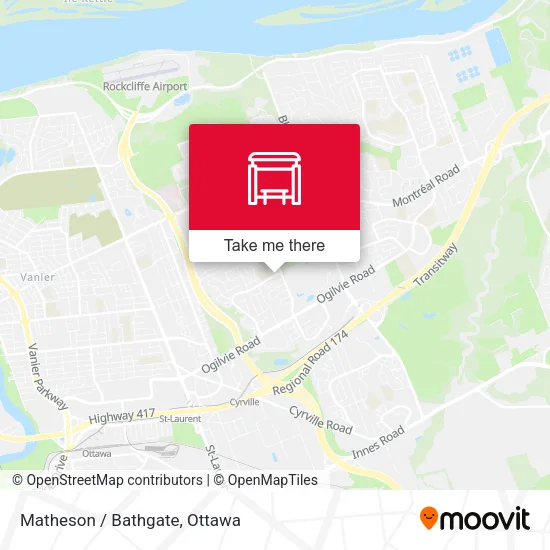 Matheson / Bathgate map