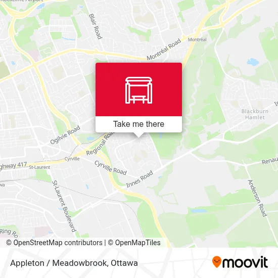 Appleton / Meadowbrook map