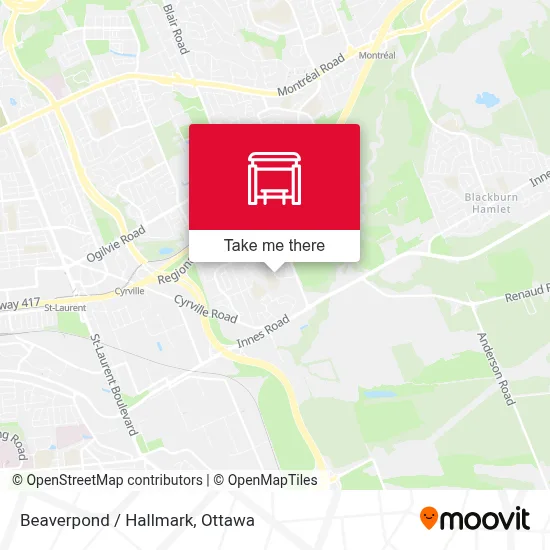 Beaverpond / Hallmark map