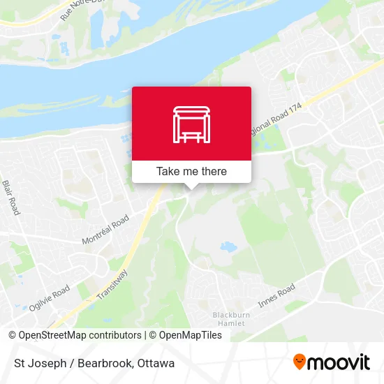 St Joseph / Bearbrook map