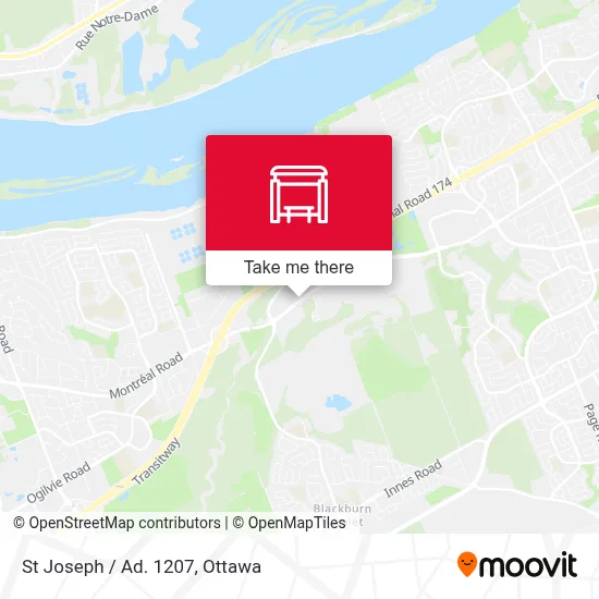 St Joseph / Ad. 1207 map