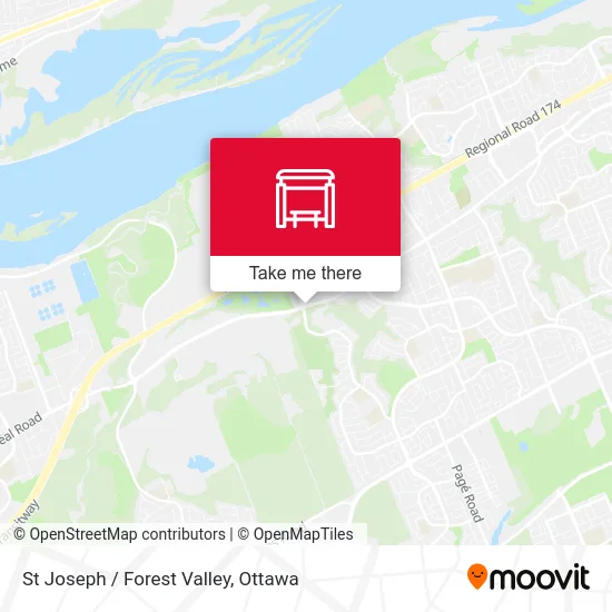 St Joseph / Forest Valley map