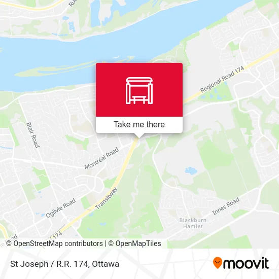 St Joseph / R.R. 174 map