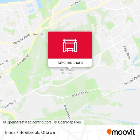 Innes / Bearbrook map