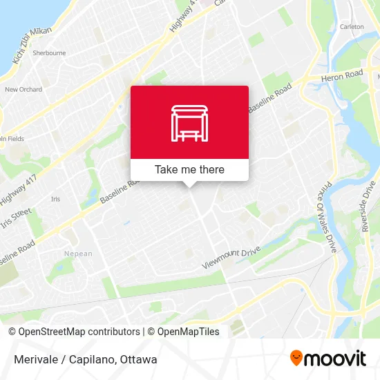 Merivale / Capilano map