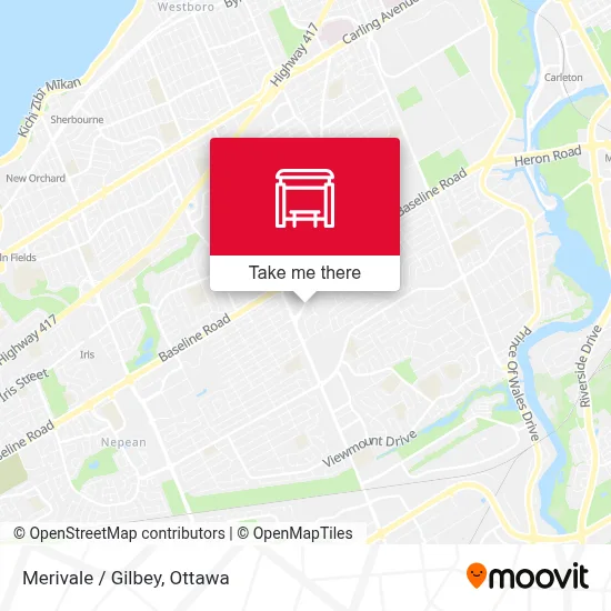 Merivale / Gilbey map