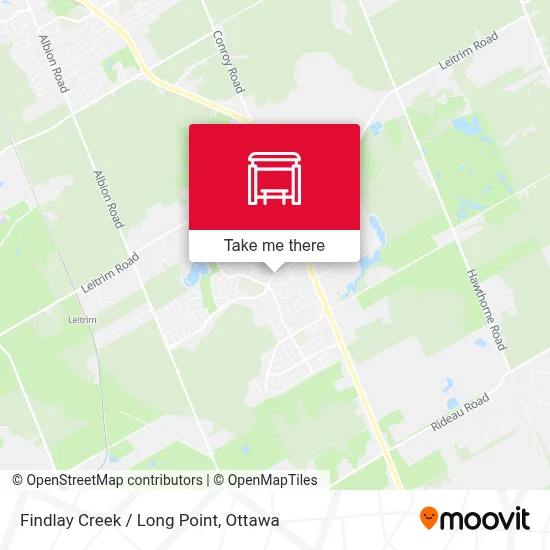 Findlay Creek / Long Point map