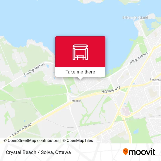 Crystal Beach / Solva map
