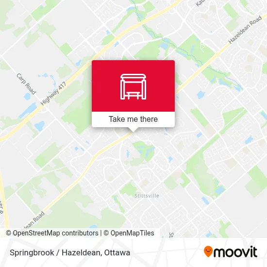 Springbrook / Hazeldean map