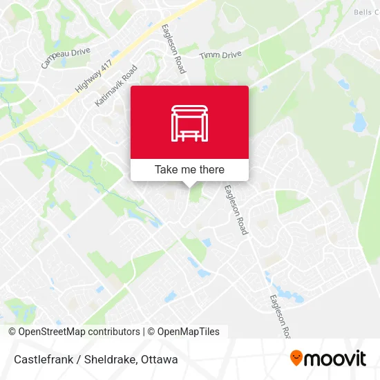 Castlefrank / Sheldrake map