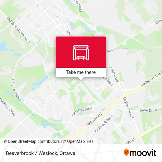 Beaverbrook / Weslock map