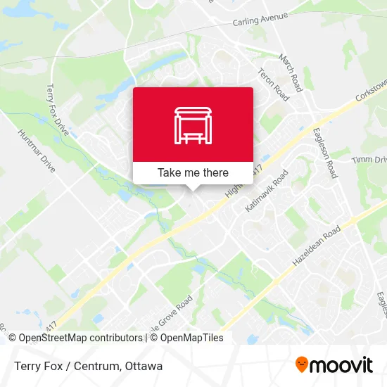 Terry Fox / Centrum map