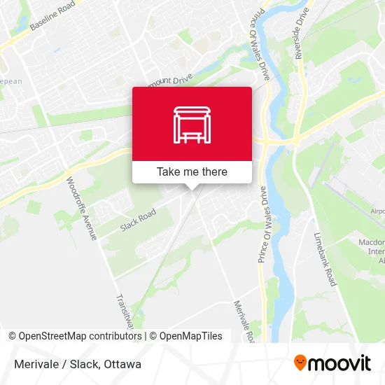 Merivale / Slack map