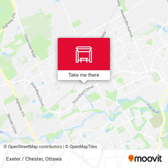 Exeter / Chester map