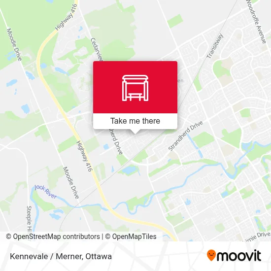 Kennevale / Merner map