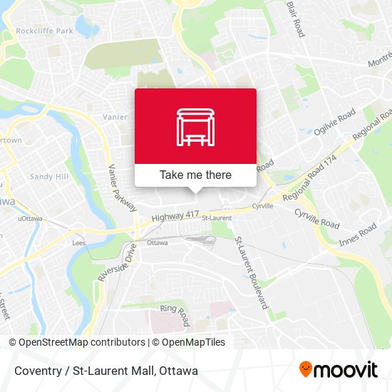 Coventry / St-Laurent Mall map