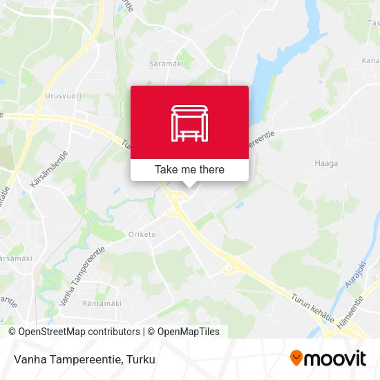 Vanha Tampereentie map