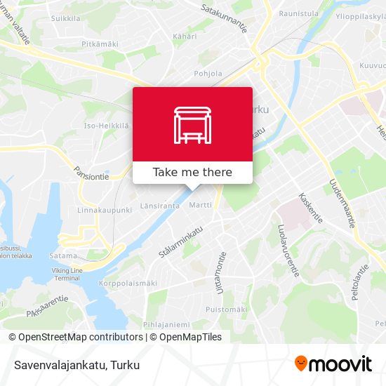 Savenvalajankatu map