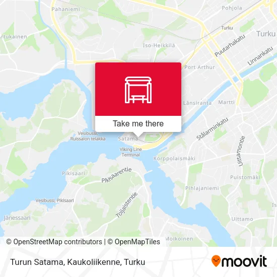 Turku Harbor, Long Distance map