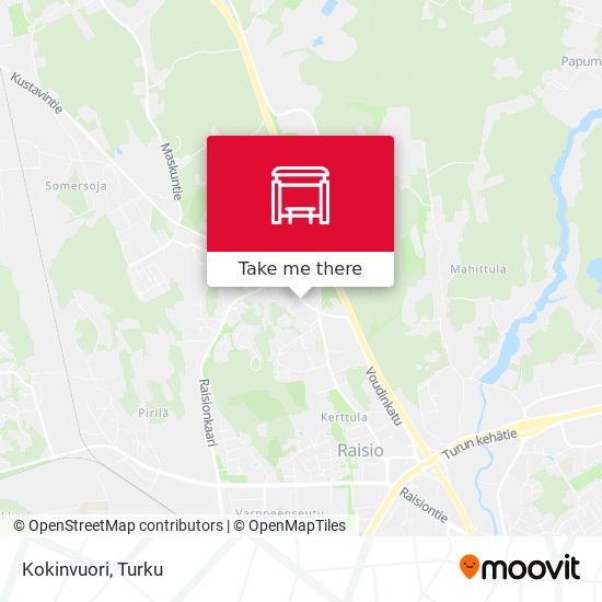 Kokinvuori map