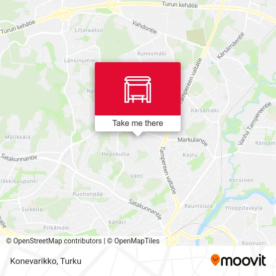 Konevarikko map