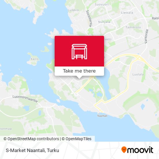 How to get to S-Market Naantali in Turku by Bus?