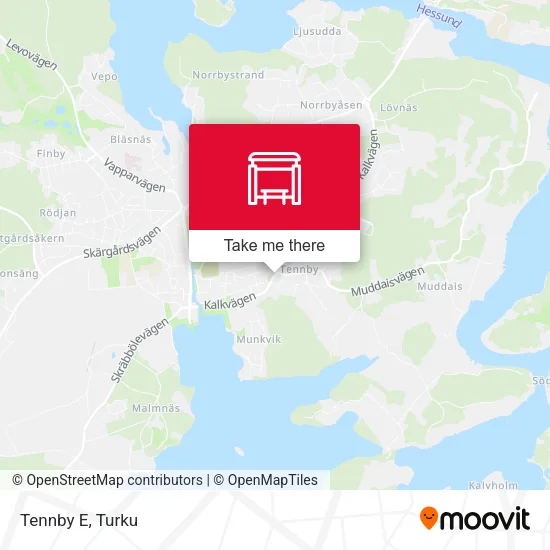 Tennby E map