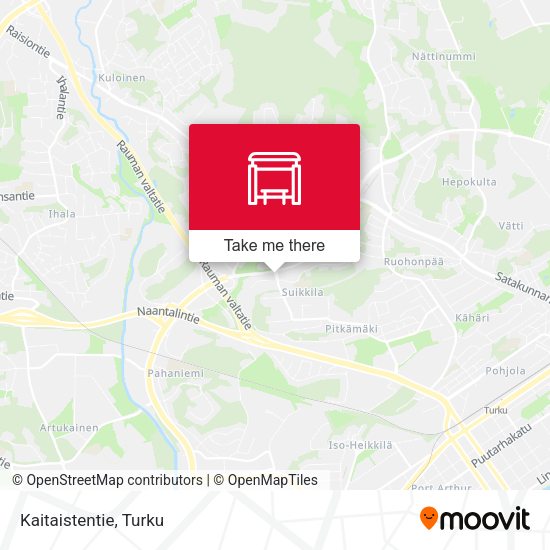 Kaitaistentie map