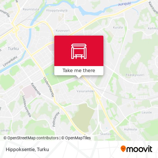 How to get to Hippoksentie in Turku by Bus?