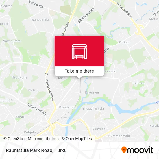 Raunistula Park Road map