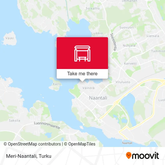 Meri-Naantali map