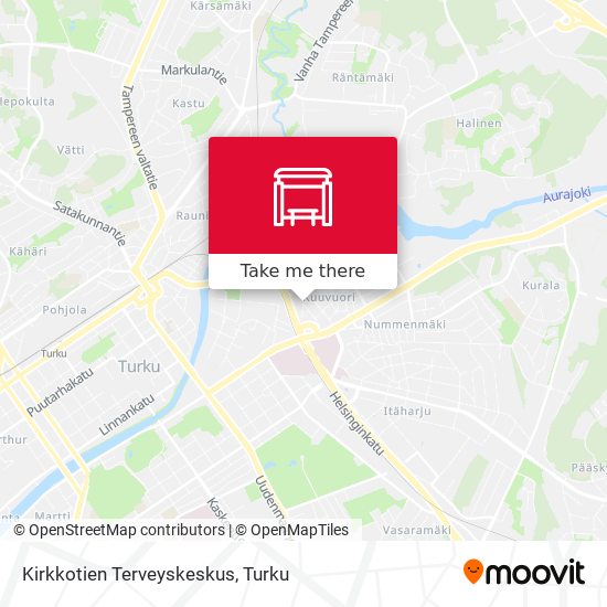 How to get to Kirkkotien Terveyskeskus in Turku by Bus?