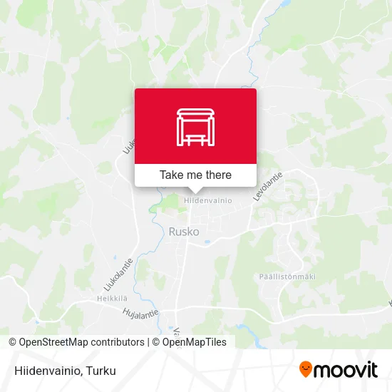 Hiidenvainio map