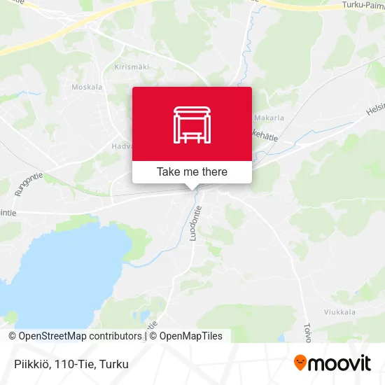 Piikkiö, 110-Tie map