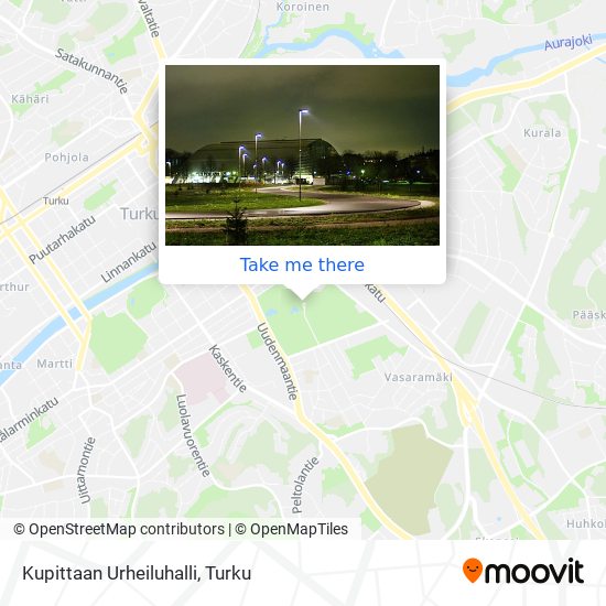 How to get to Kupittaan Urheiluhalli in Turku by Bus?