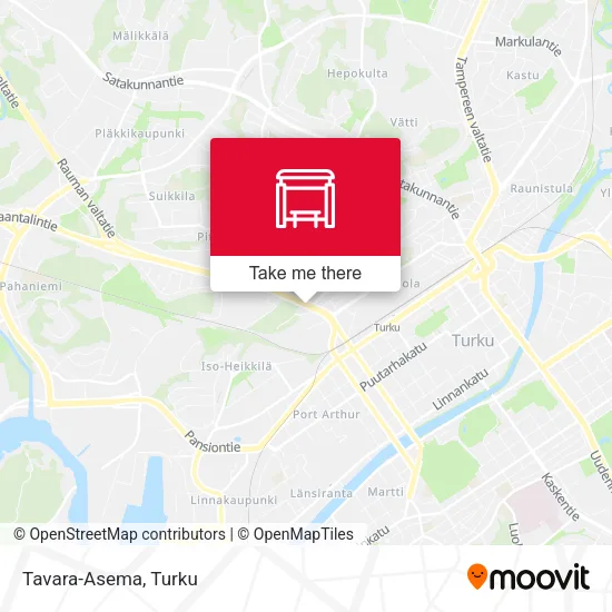 Tavara-Asema map