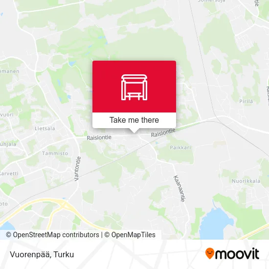 Vuorenpää map
