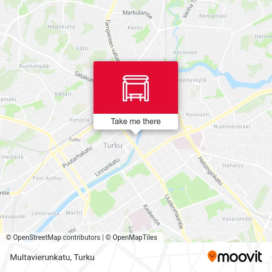 Multavierunkatu map