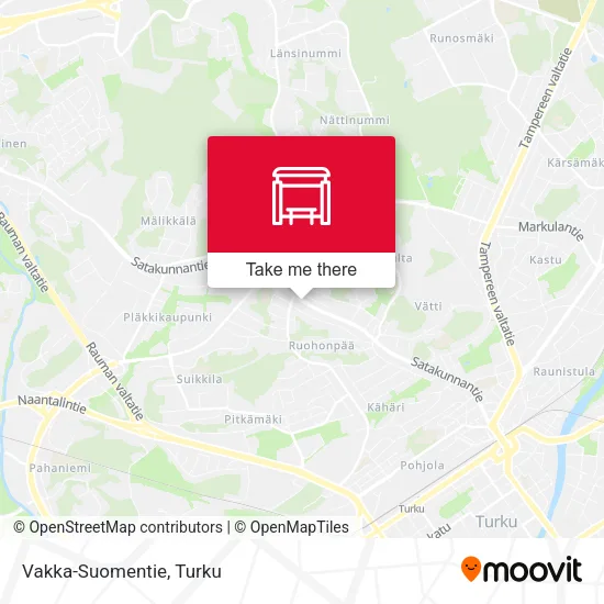 Vakka-Suomentie map