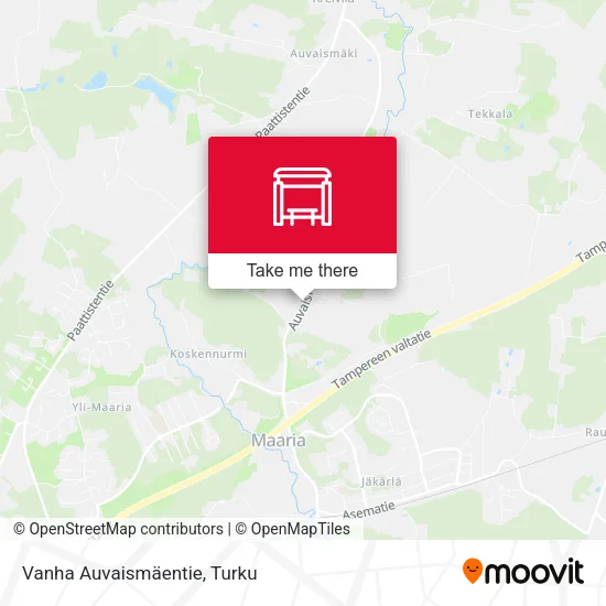 Vanha Auvaismäentie map