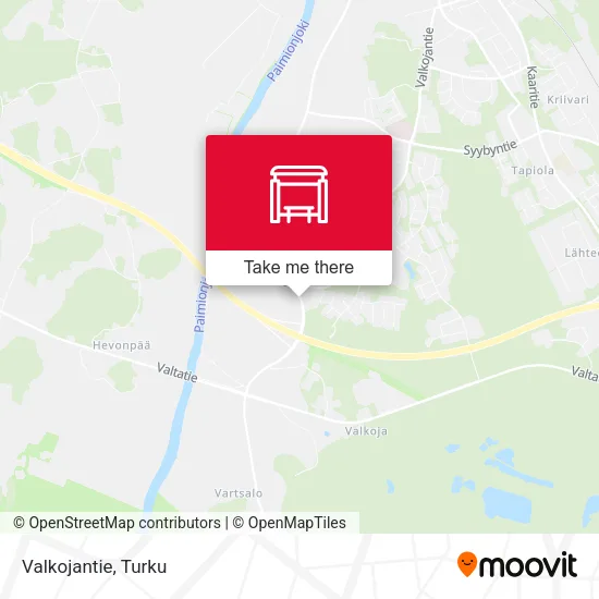 Valkojantie map