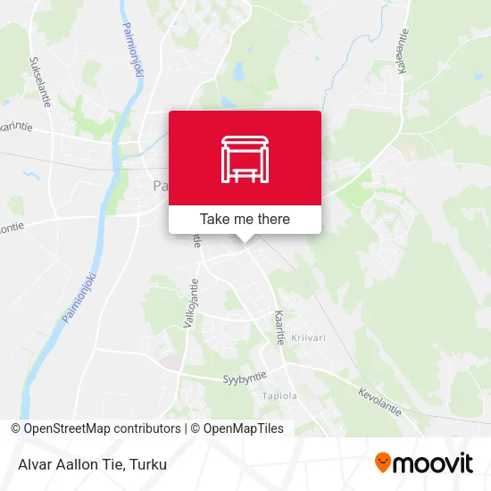 Alvar Aallon Tie map