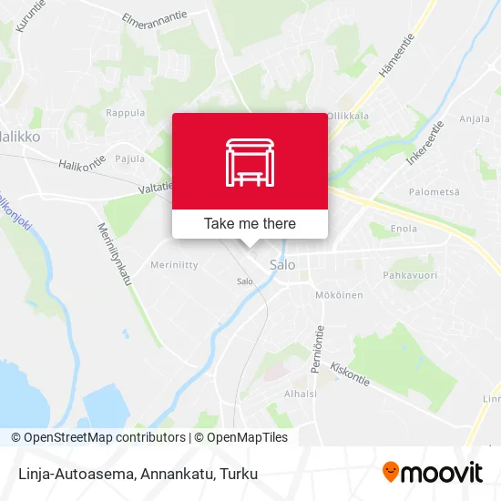 Linja-Autoasema, Annankatu map