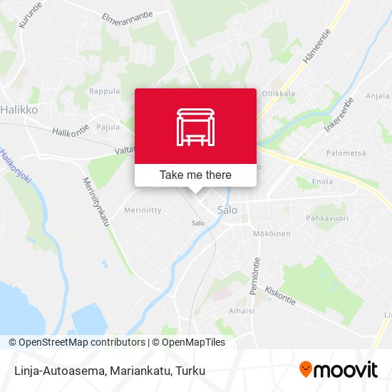 Linja-Autoasema, Mariankatu map