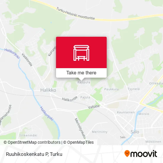 Ruuhikoskenkatu P map
