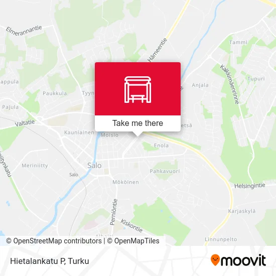 Hietalankatu North map