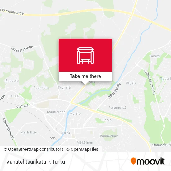 Vanutehtaankatu P map